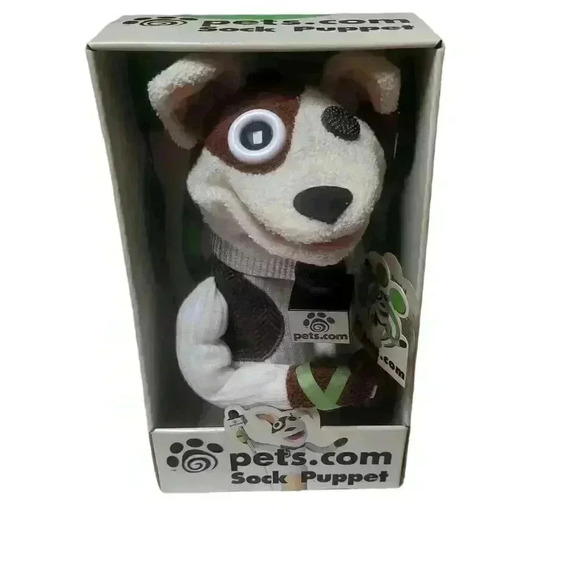 Pets.com sock puppet vintage new in package style# 09375 - Picture 1 of 7